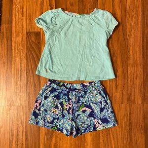 Lilly Pulitzer - Cotton Outfit - Size S (4-5) - in good condition!